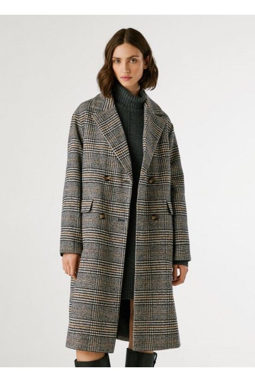 Casaco Mulher Pepe Jeans Xadrez TASHA PL4024373 Casaco Mulher Pepe Jeans Xadrez TASHA PL4024373