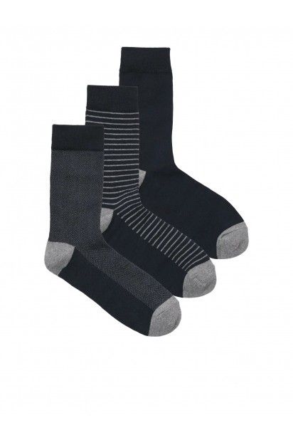 Meias Homem Organic caixa Pack 3 Jack Jones