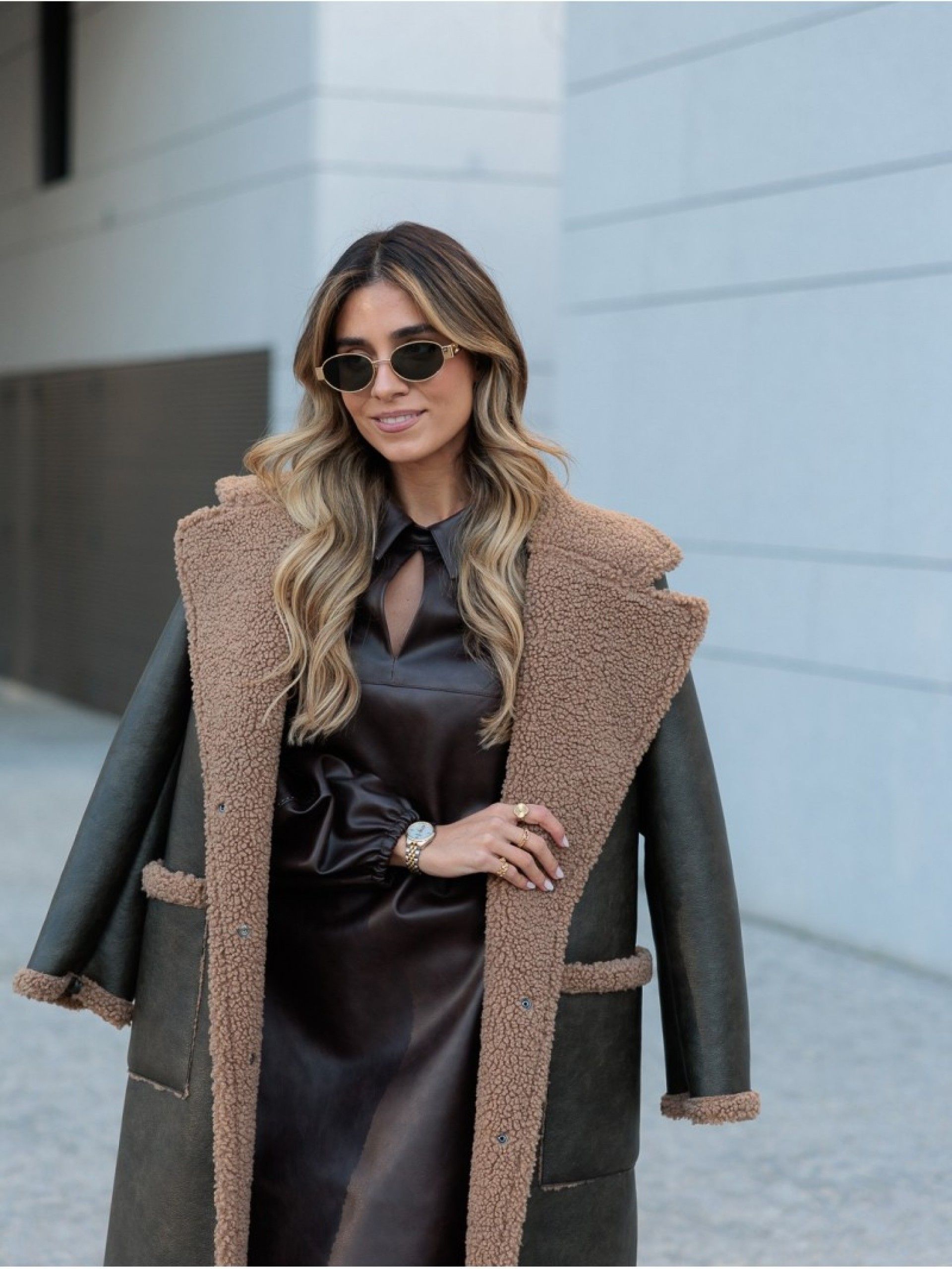 Casaco Mulher Long 255039 Pelo interiore SCRIPTA