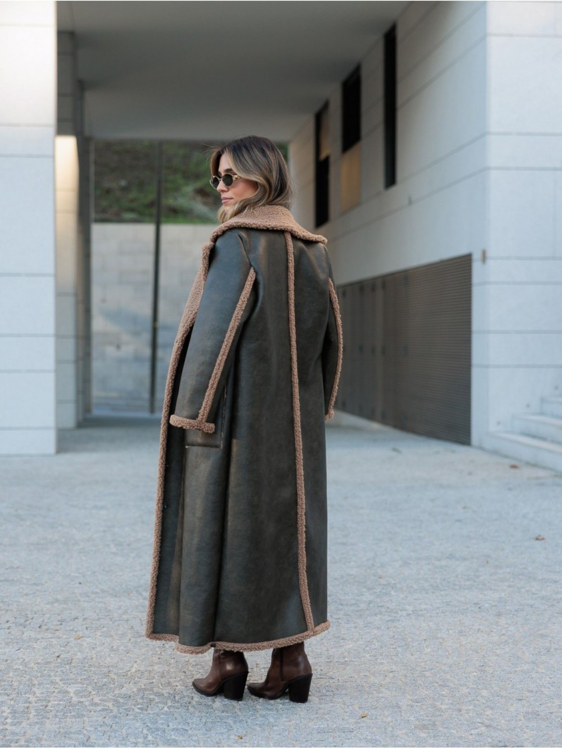 Casaco Mulher Long 255039 Pelo interiore SCRIPTA