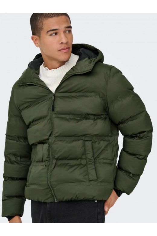 Casaco Homem Puffer Hood ON LY & SONS UNION Casaco Homem Puffer Hood ON LY & SONS UNION