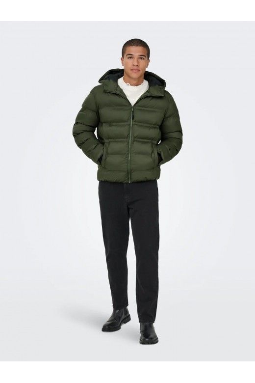 Casaco Homem Puffer Hood ON LY & SONS UNION Casaco Homem Puffer Hood ON LY & SONS UNION
