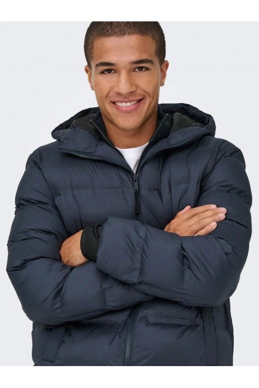 Casaco Homem Puffer Hood ON LY & SONS UNION Casaco Homem Puffer Hood ON LY & SONS UNION