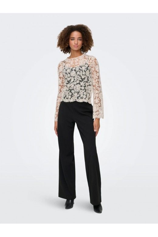 Calça Mulher GALA HW Belt Wide ONLY Calça Mulher GALA HW Belt Wide ONLY
