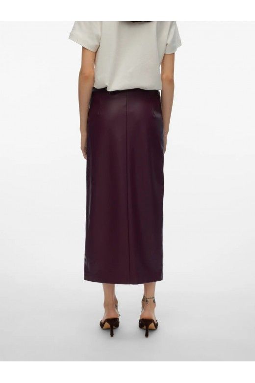 Saia Faux Leather OLIVELIPPA VERO MODA Saia Faux Leather OLIVELIPPA VERO MODA