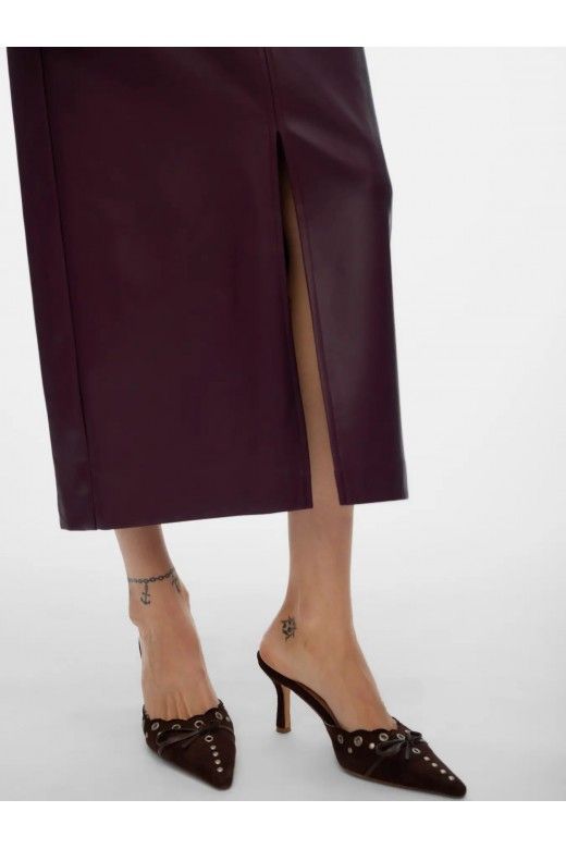 Saia Faux Leather OLIVELIPPA VERO MODA Saia Faux Leather OLIVELIPPA VERO MODA