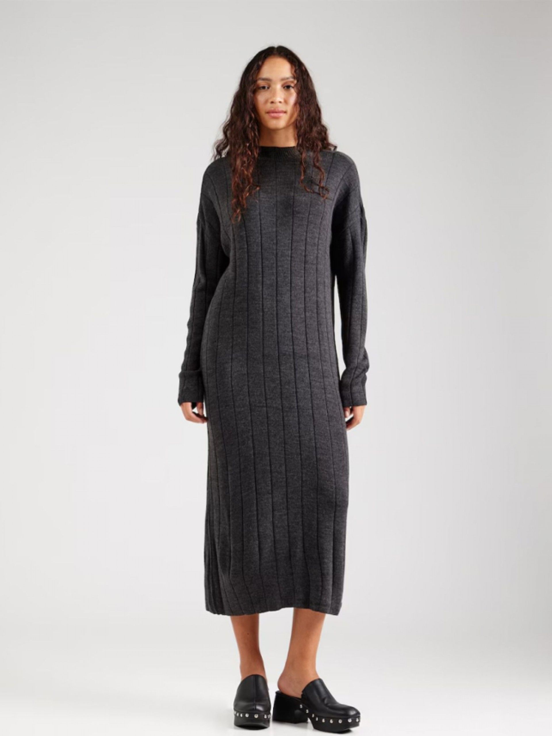 Vestido Malha Midi Gola Subida ONLY TESS