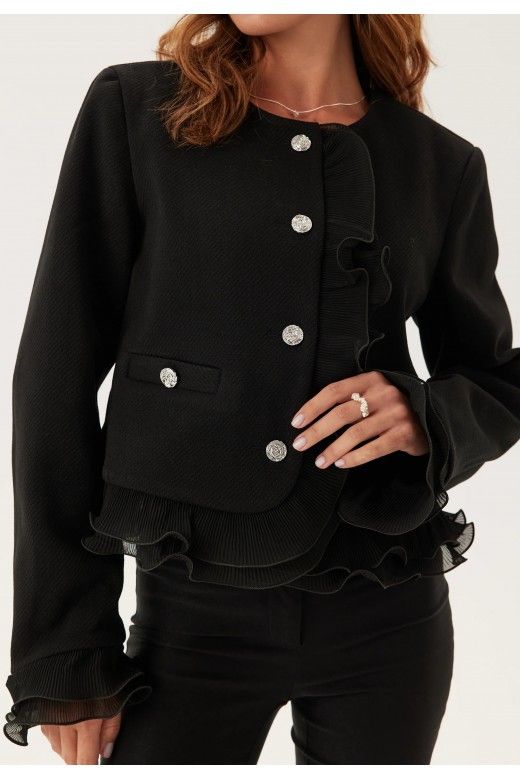 Casaco Mulher Chanel Folhos curto YAS FRINO