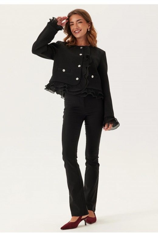 Casaco Mulher Chanel Folhos curto YAS FRINO