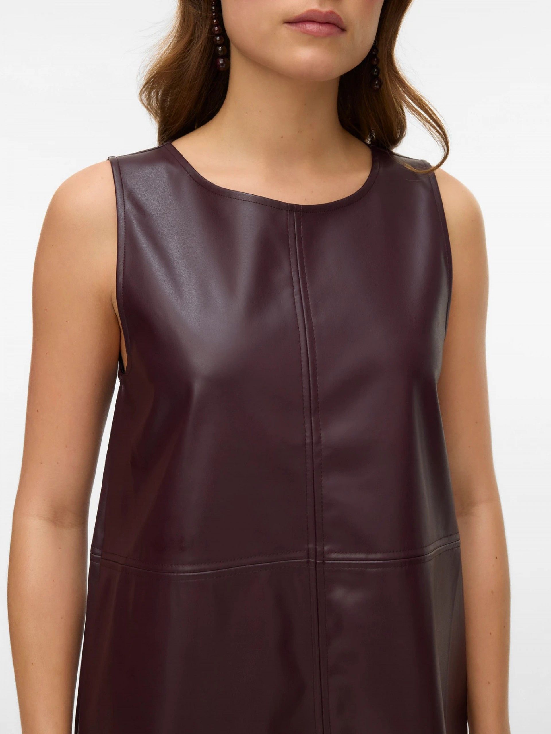 Vestido Faux Leather curto LUCA VERO MODA