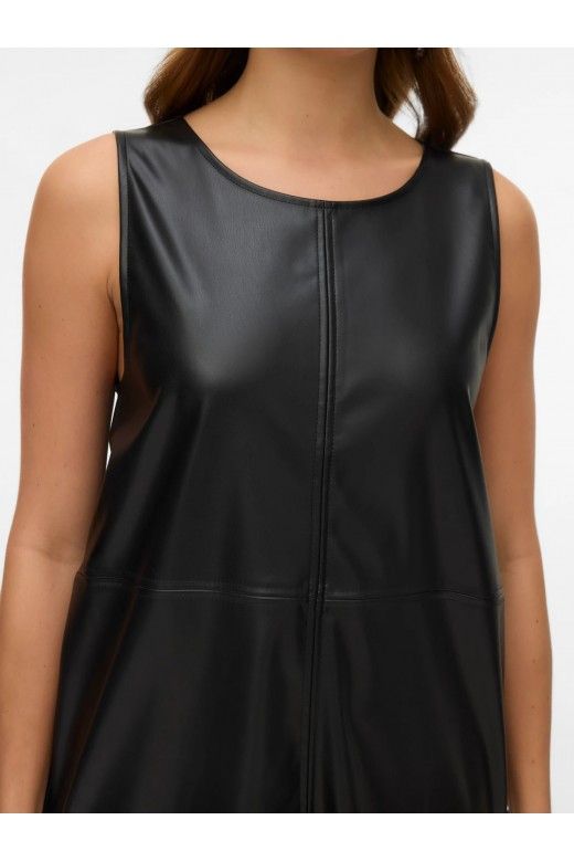 Vestido Faux Leather curto LUCA VERO MODA
