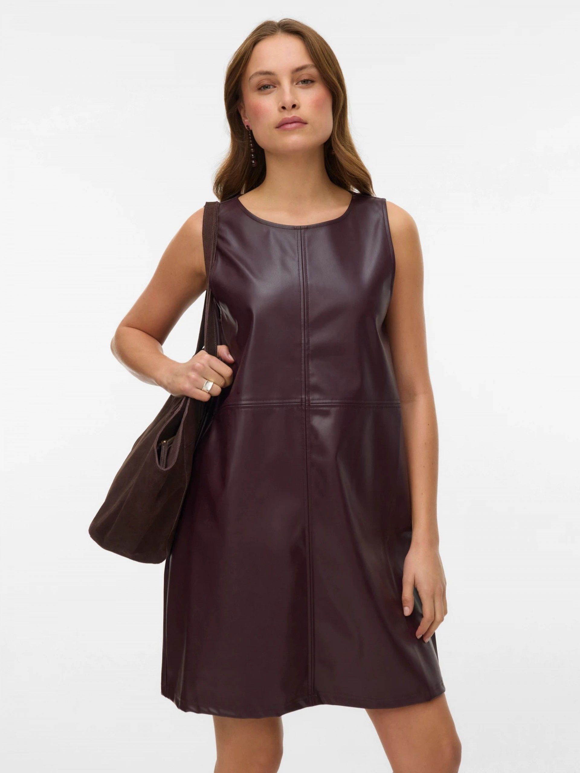Vestido Faux Leather curto LUCA VERO MODA