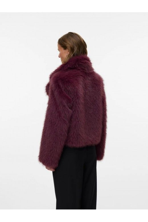Casaco Mulher Curto Faux Fur Artificial NORA VERO MODA