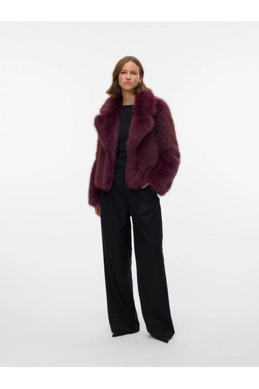 Casaco Mulher Curto Faux Fur Artificial NORA VERO MODA