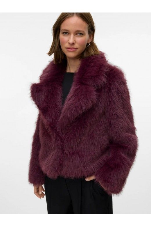 Casaco Mulher Curto Faux Fur Artificial NORA VERO MODA