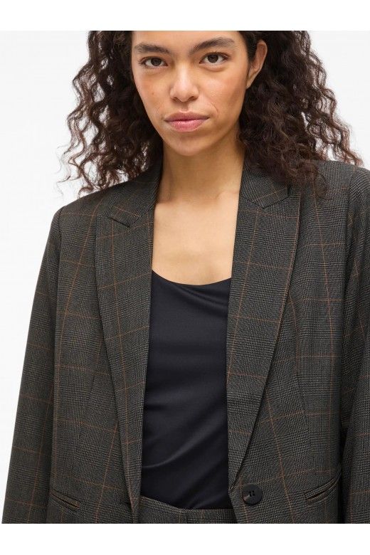 Blazer Mulher FALTE Xadrez VILA Blazer Mulher FALTE Xadrez VILA