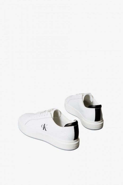 Ténis de Senhora em Pele com Logo Calvin Klein Ténis de Senhora em Pele com Logo Calvin Klein