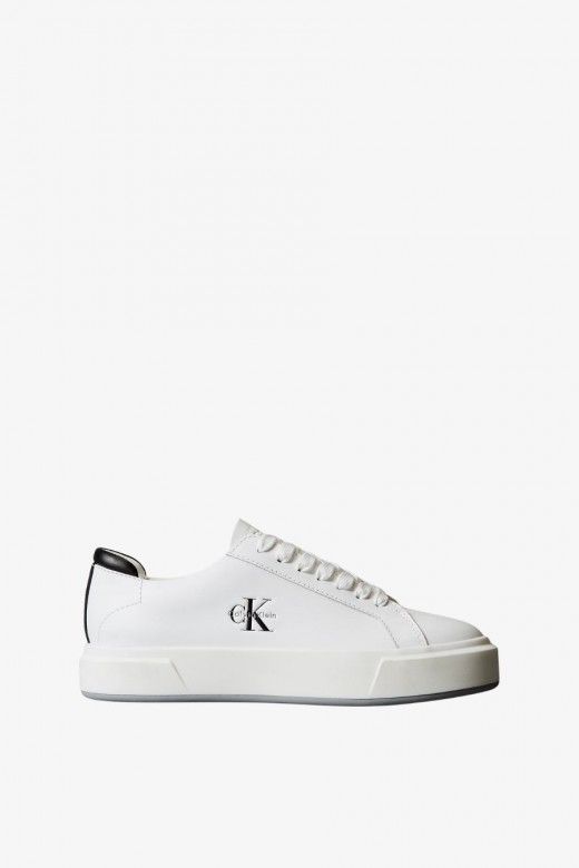 Ténis de Senhora em Pele com Logo Calvin Klein Ténis de Senhora em Pele com Logo Calvin Klein