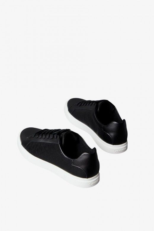 Sapatilhas Mulher Calvin Klein em Pele com Relevo e Logo Sapatilhas Mulher Calvin Klein em Pele com Relevo e Logo