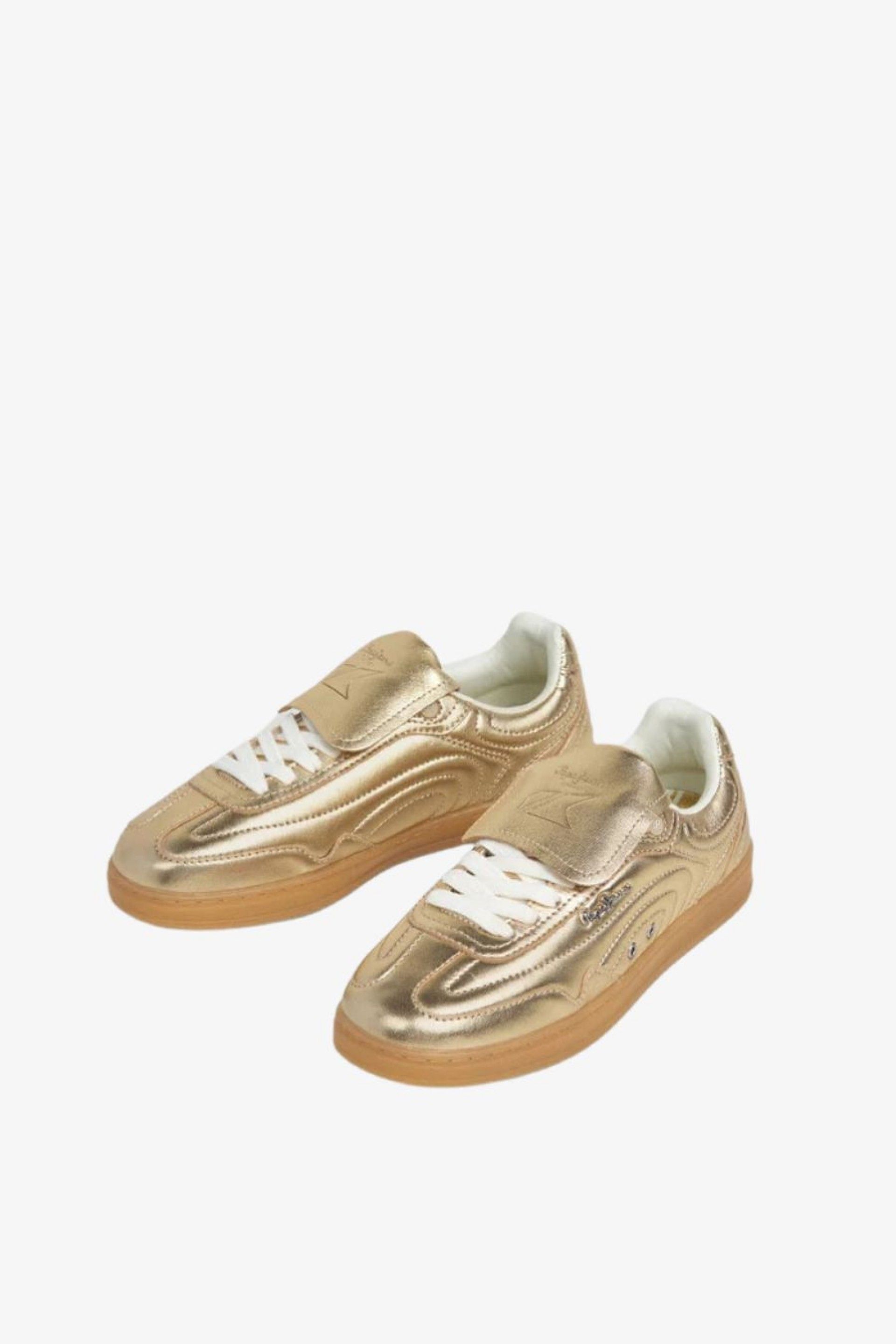 Sapatilhas Pepe Jeans Ball Metal Gold Mulher PLS000010