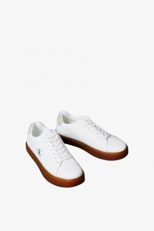 Sapatilha em Pele Lisa com Sola Flexível Calvin Klein Sapatilha em Pele Lisa com Sola Flexível Calvin Klein