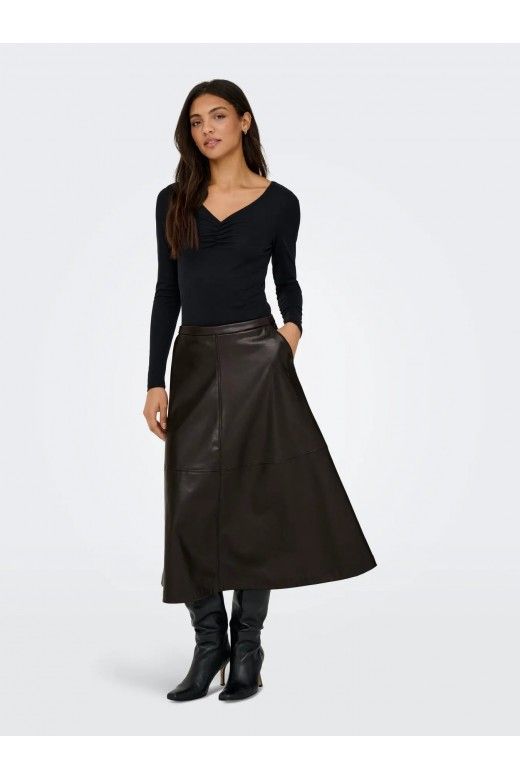 Saia Faux Leather Long GULV ONLY