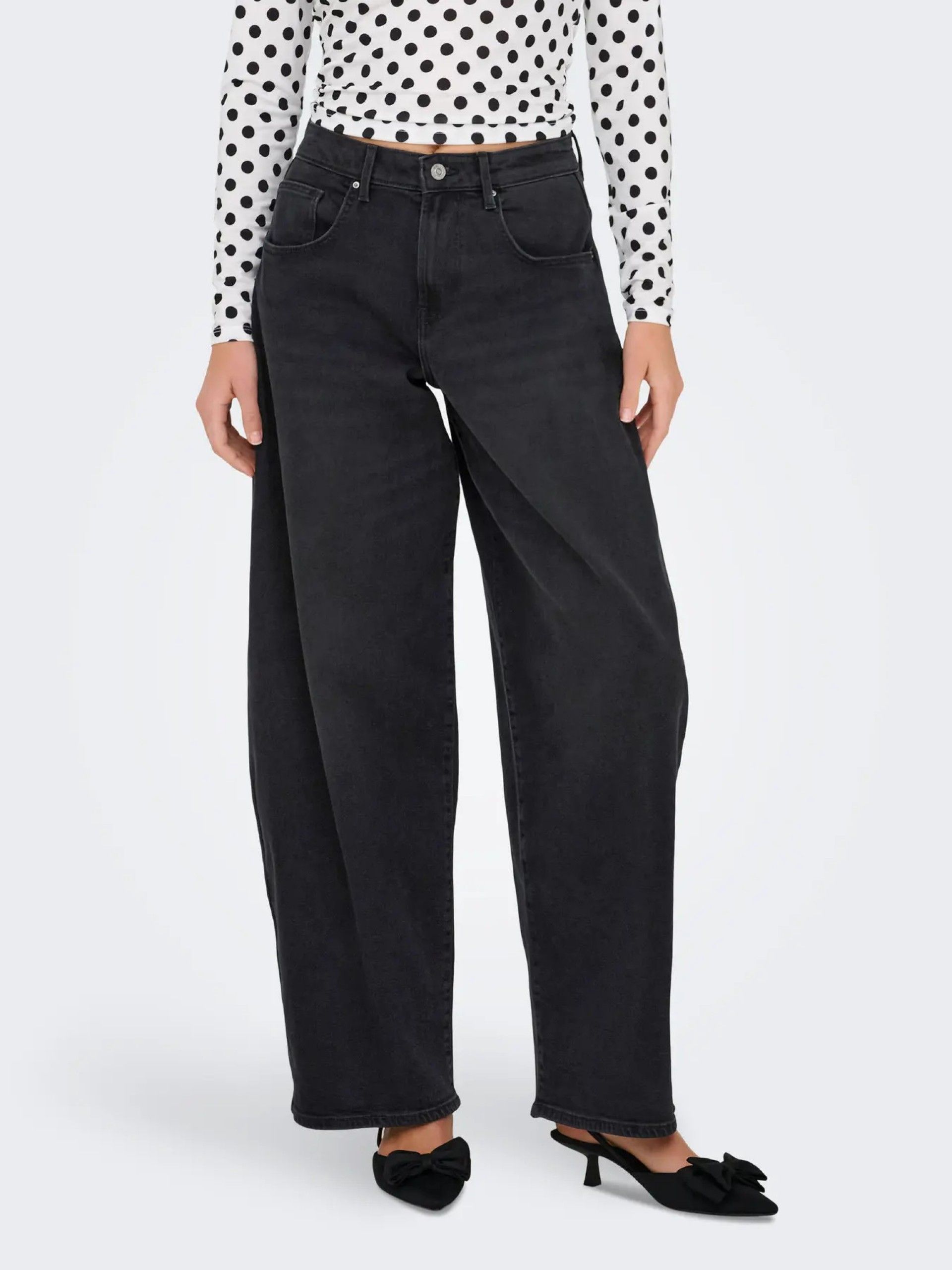 Calça Jeans Preta TAMY HW BARREKL ONLY