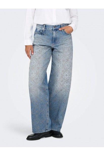 Cala Jeans Mulher GIANNA Rhinestone MW STR ONLY
