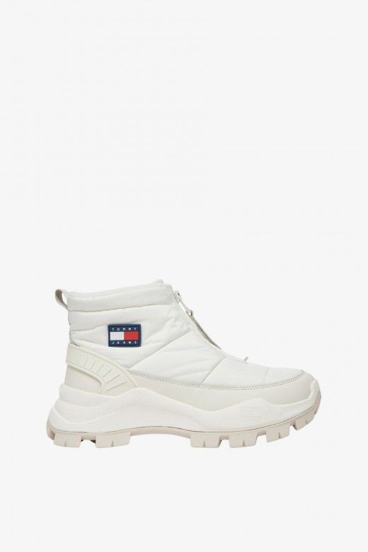 Bota Mulher Tommy Hilfiger Hybrid em Bege Ecru Bota Mulher Tommy Hilfiger Hybrid em Bege Ecru