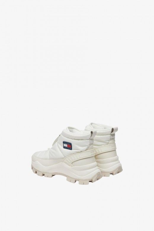 Bota Mulher Tommy Hilfiger Hybrid em Bege Ecru Bota Mulher Tommy Hilfiger Hybrid em Bege Ecru