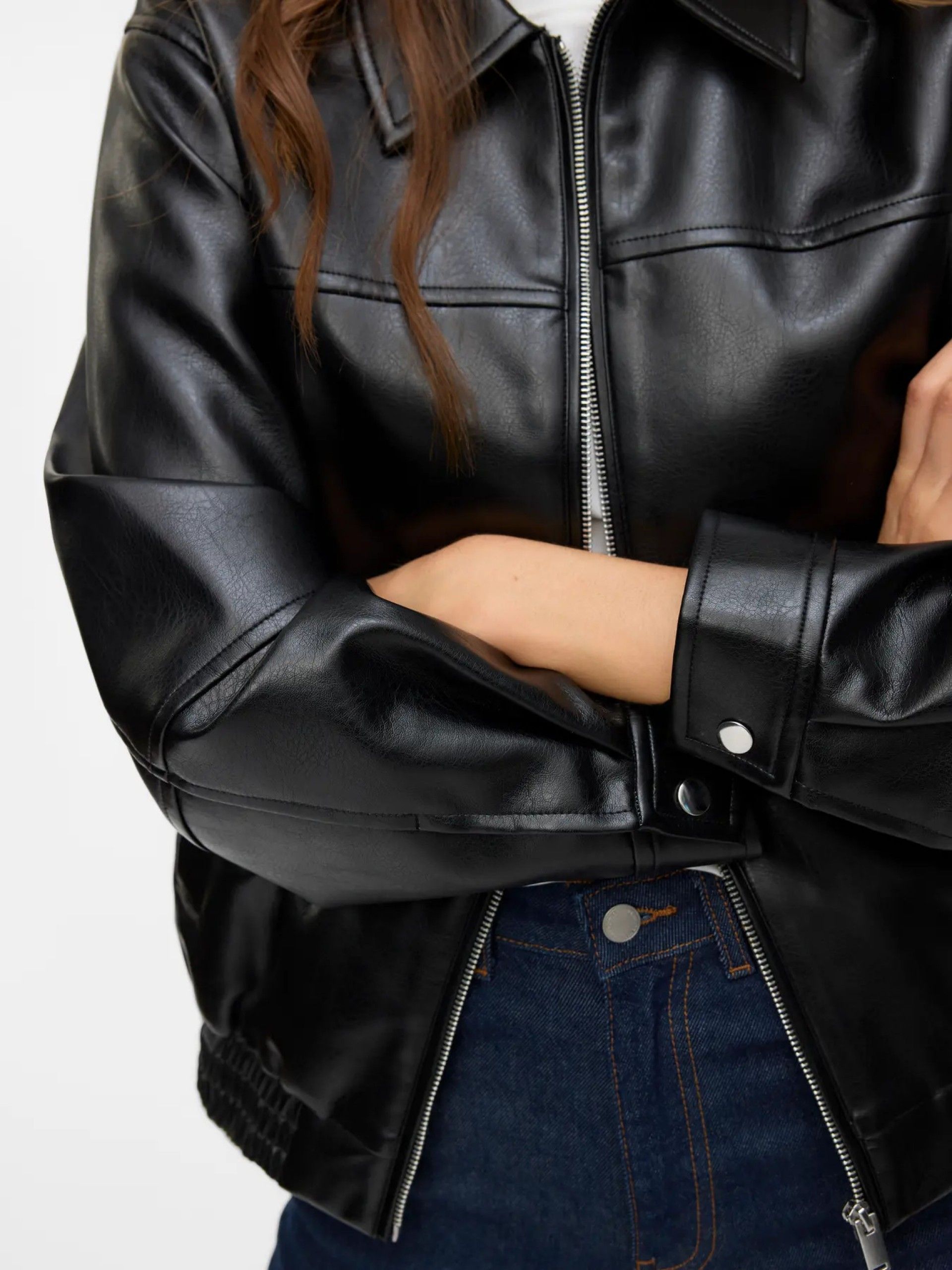 Casaco Faux Leather curto TALUA VERO MODA