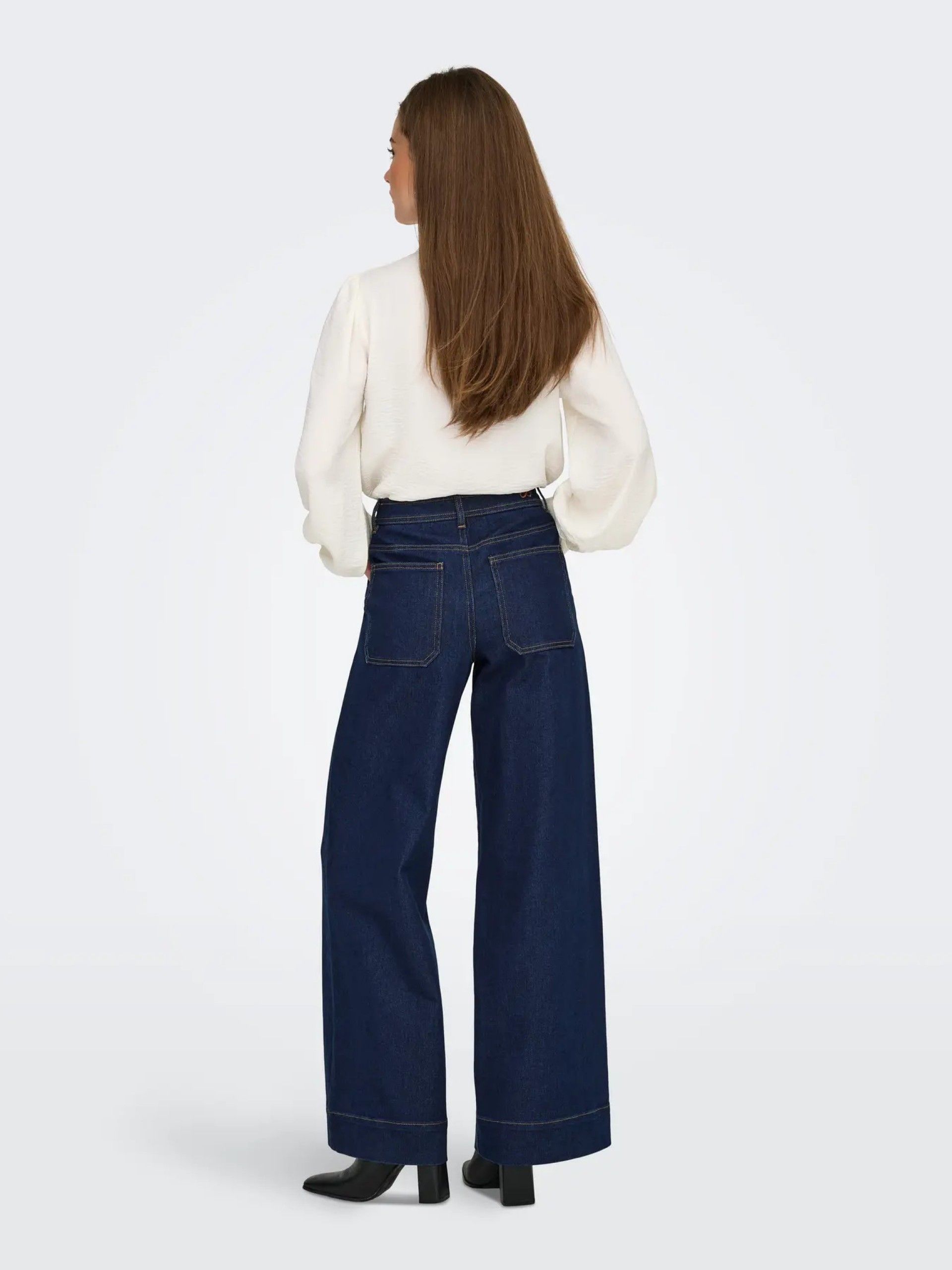Calça Jeans Mulher VANNII HIGHWAIST Wide ONLY