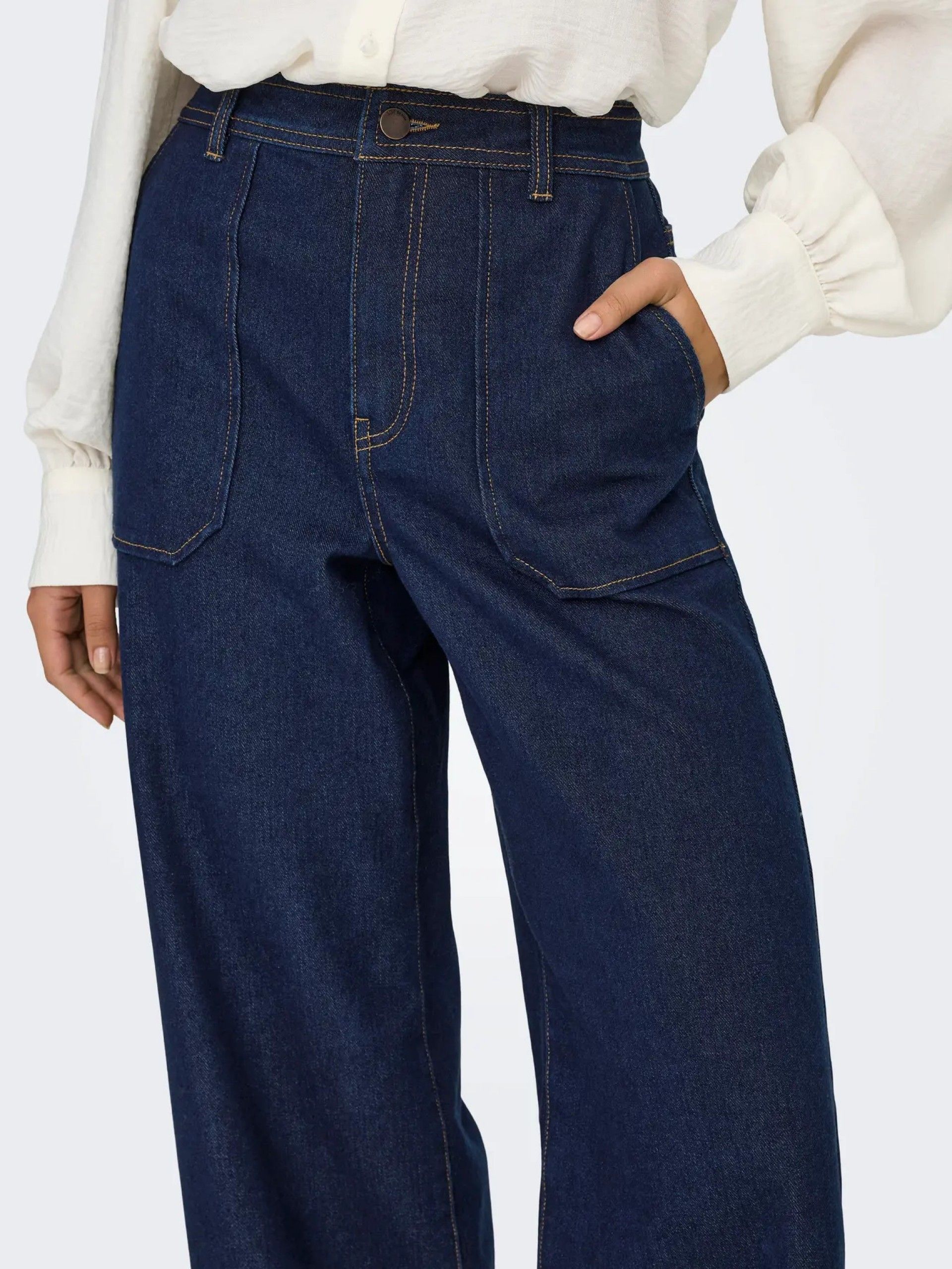 Calça Jeans Mulher VANNII HIGHWAIST Wide ONLY