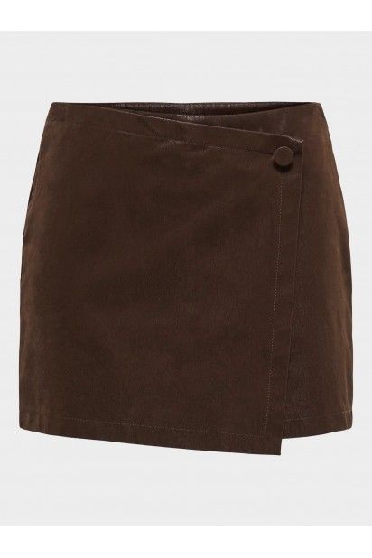 Cales Mulheer Faux Suede Skort ONLY