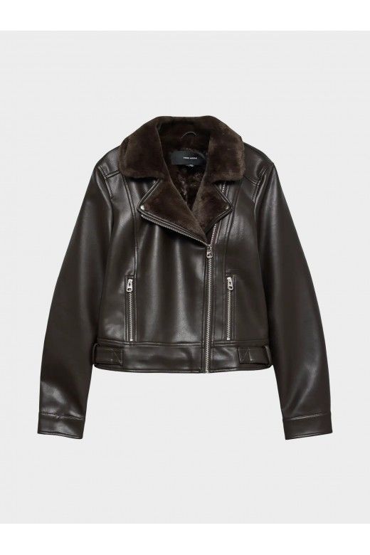 Casaco Mulher Ecopele com pelo interior Vero Moda Casaco Mulher Ecopele com pelo interior Vero Moda