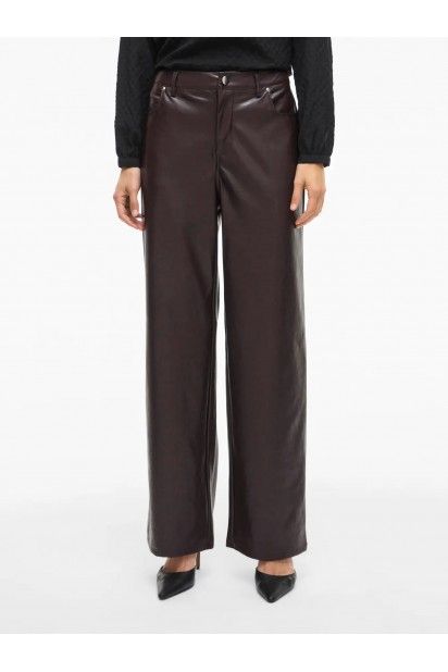 Calça Mulher Faux Leather ELANA VILA Calça Mulher Faux Leather ELANA VILA