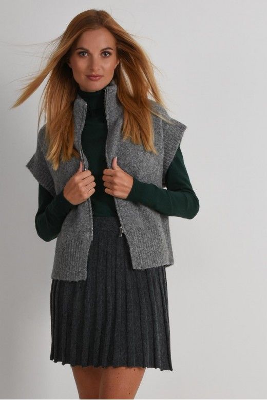 Colete Malha Mulher com Zip BANG VERO MODA