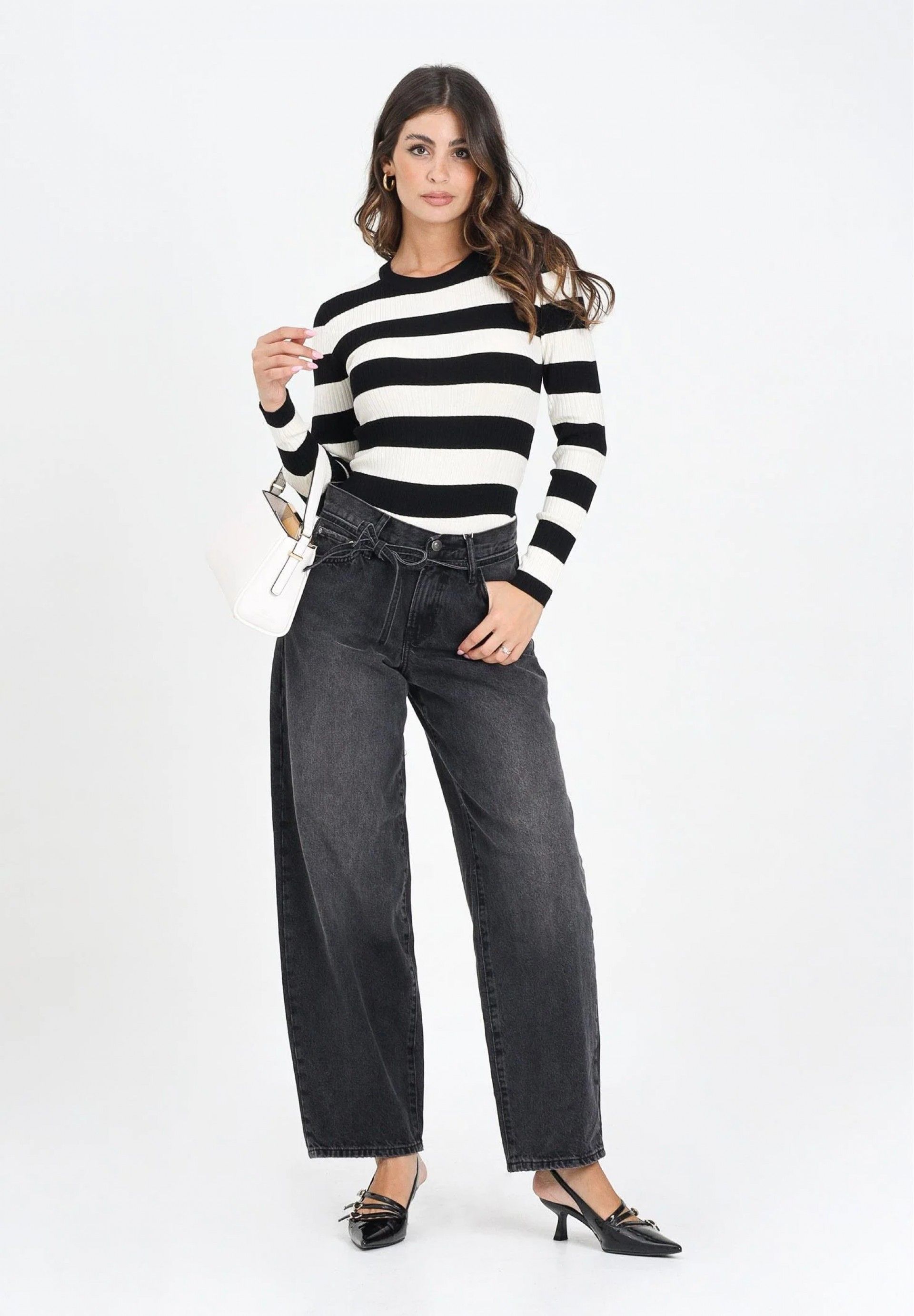 Calça Jeans Mulher GIANNA MW Straight ONLY