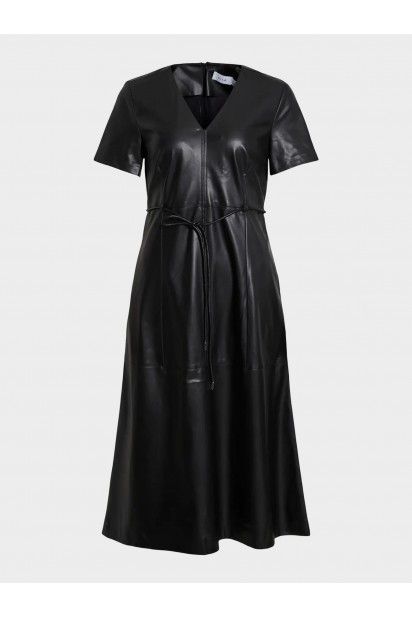 Vestido Gloria V Faux Leather VILA