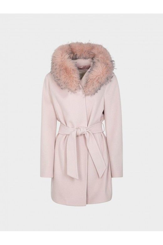 Casaco Mulher Long Capus com Pelo Cinto MARKUP