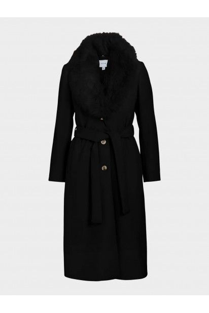 Casaco Mulher Long METIL Gola Pelo VILA