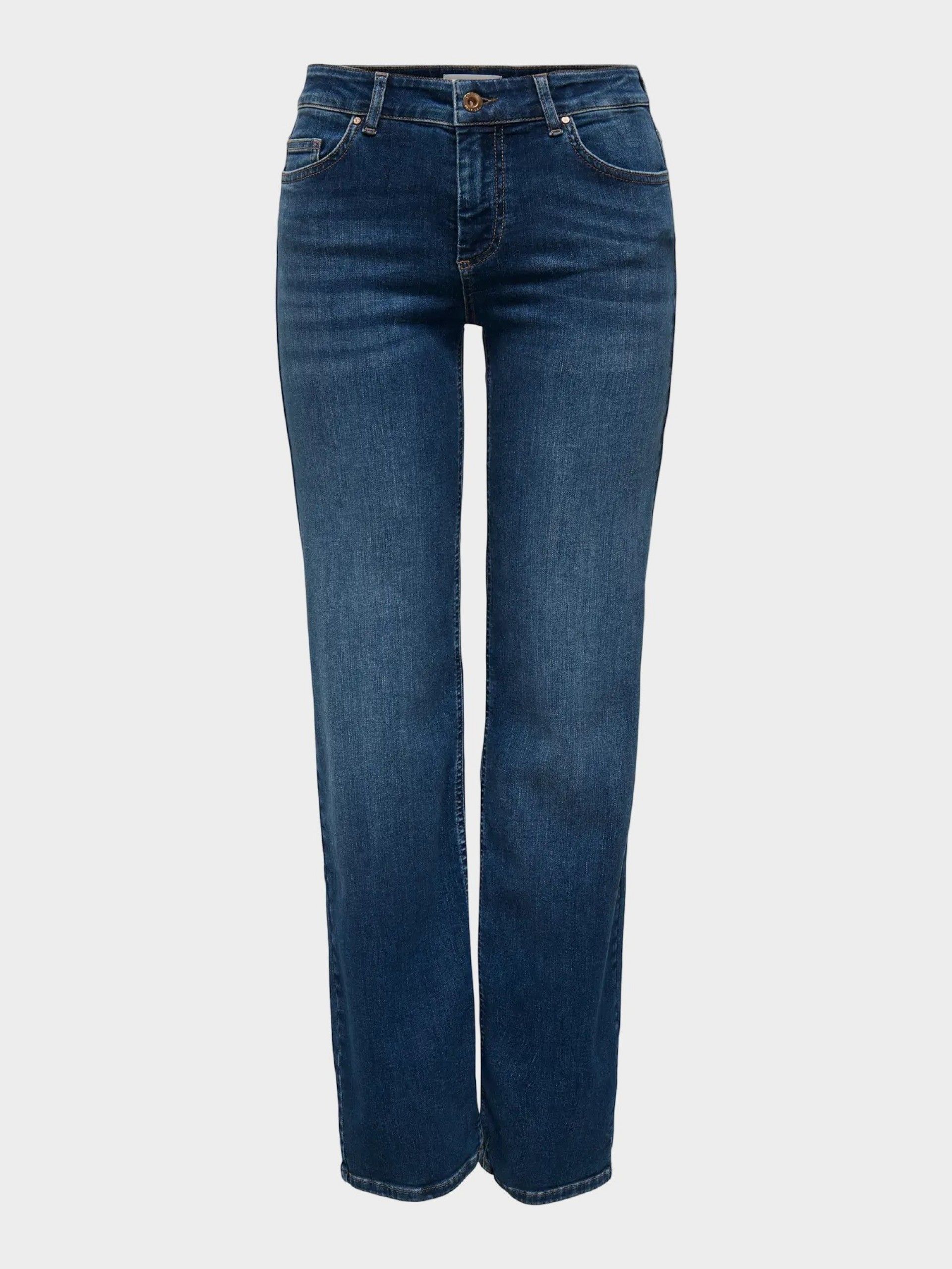 Calça Jeans Mulher BLUSHH MID STRAIGHT ONLY