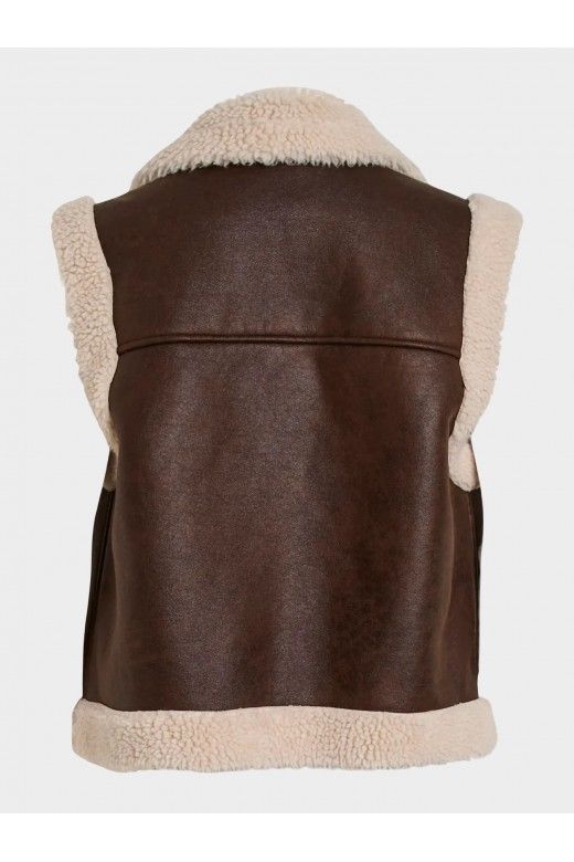 Colete Mulher RISI com Pelo Ovelha VILA Colete Mulher RISI com Pelo Ovelha VILA