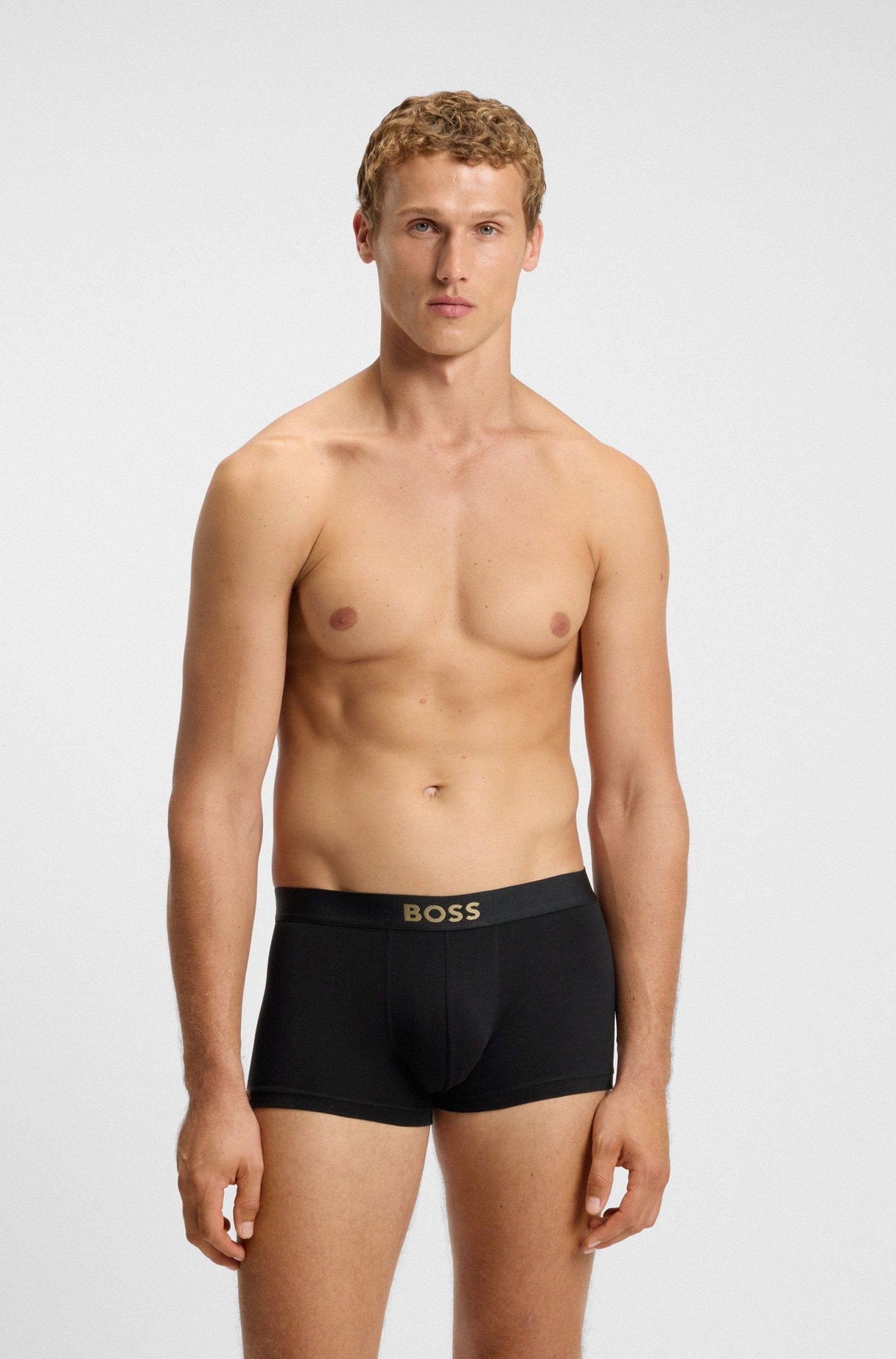 Boxer HUGO BOSS Pack 3U GOLD Stretch Cotton