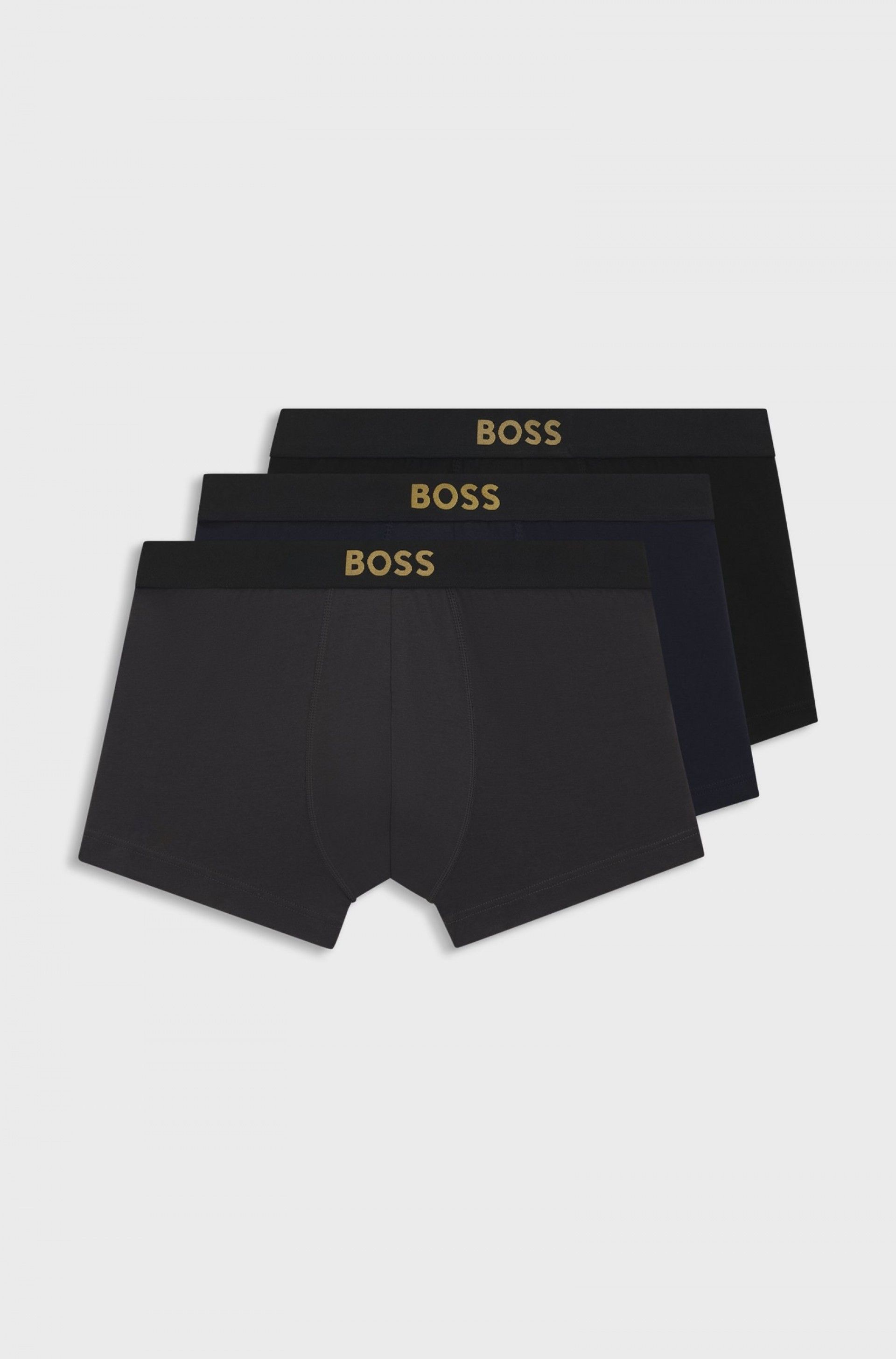 Boxer HUGO BOSS Pack 3U GOLD Stretch Cotton