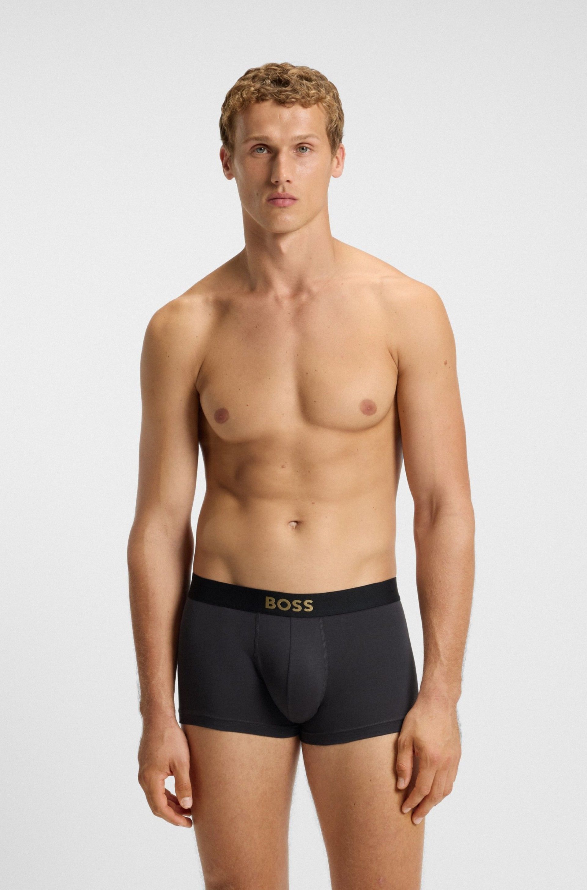 Boxer HUGO BOSS Pack 3U GOLD Stretch Cotton