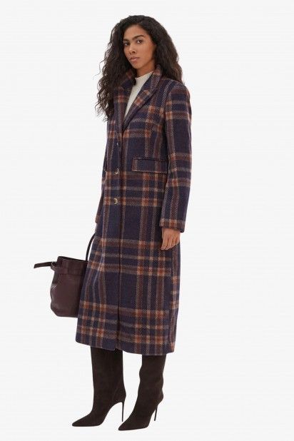 Casaco Mulher Long Xadrez CORIS ONLY Casaco Mulher Long Xadrez CORIS ONLY