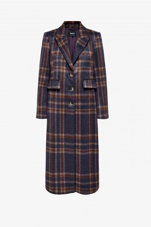 Casaco Mulher Long Xadrez CORIS ONLY Casaco Mulher Long Xadrez CORIS ONLY