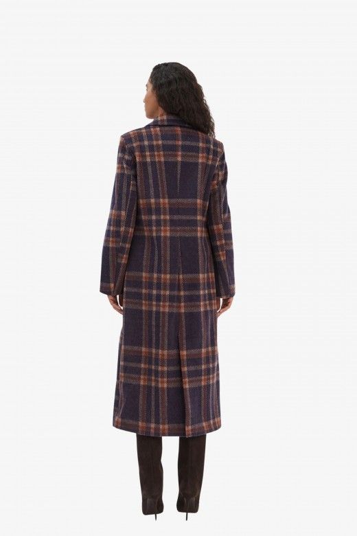 Casaco Mulher Long Xadrez CORIS ONLY Casaco Mulher Long Xadrez CORIS ONLY