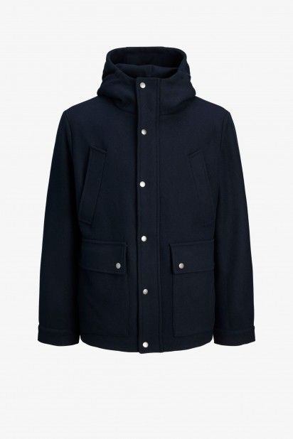 Casaco Homem WOOL Blend Capuz BLAJESS Jack Jones Casaco Homem WOOL Blend Capuz BLAJESS Jack Jones